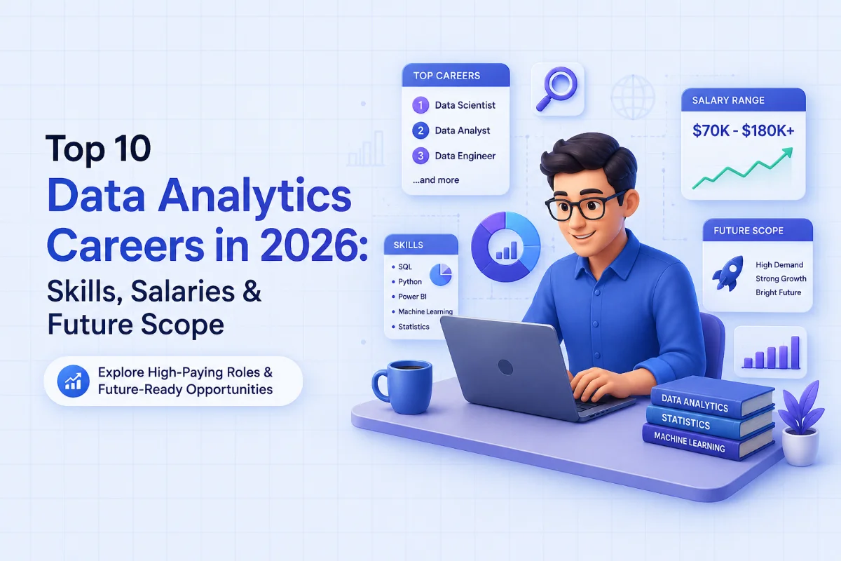 Top 10 Data Analytics Careers in 2026: Skills, Salaries & Future Scope ...